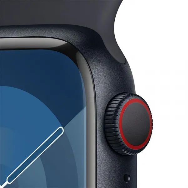 Apple Watch Series 9 GPS + Cellular 41mm Midnight Aluminium Case with Midnight Sport... MRHT3QC/A