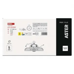 EMOS Lighting LED priemyselné závesné svietidlo HIGHBAY ASTER 120° 150W