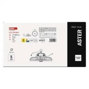 EMOS Lighting LED priemyselné závesné svietidlo HIGHBAY ASTER 90° 150W