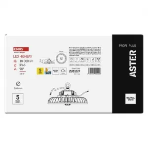 EMOS Lighting LED priemyselné závesné svietidlo HIGHBAY ASTER 90° 100W