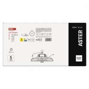 EMOS Lighting LED priemyselné závesné svietidlo HIGHBAY ASTER 120° 200W