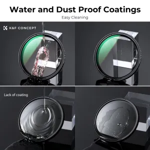K&F Concept K&F 95MM Nano-X Variabilný/Fader ND Filter, ND2~ND32, W/O Black Cross s 3ks... 28577