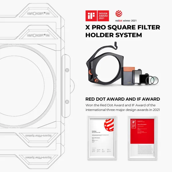 K&F Concept Špičkový systém štvorcovej konzoly K&F so vstavaným 95 mm CPL, s... 23682