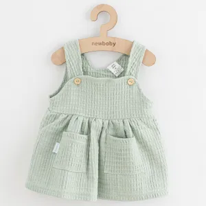 Dojčenská mušelínová suknička New Baby Comfort clothes šalviová Veľkosť: 80 (9-12m)