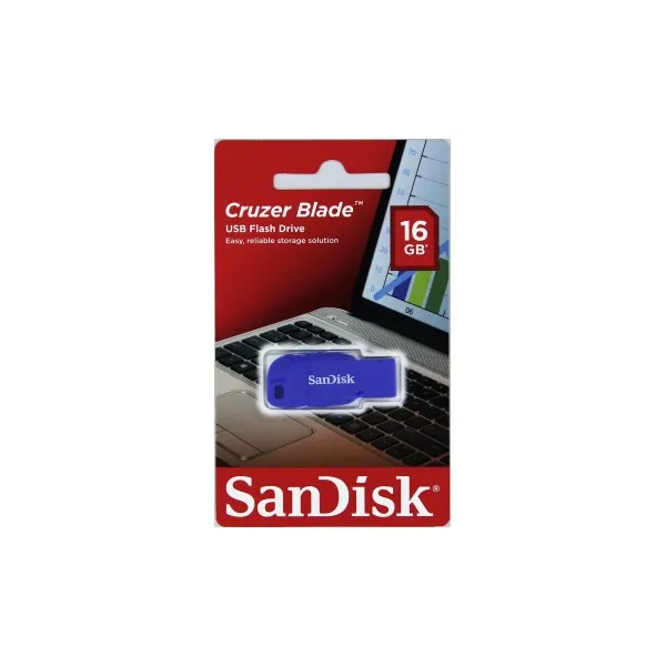 SanDisk FlashPen Cruzer™ Blade 16 GB, elektrická modrá 85235110