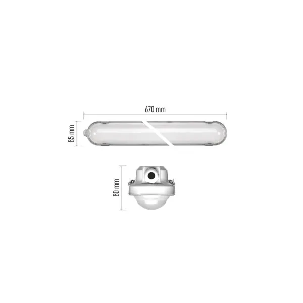 EMOS Lighting LED prachotesné svietidlo MISTY 18W CCT, IP66