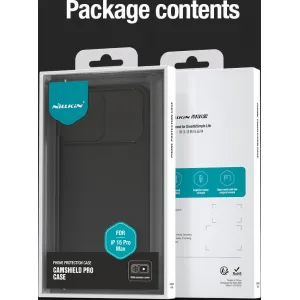 Nillkin CamShield PRO Kryt pre iPhone 15 Pro Max, Čierny