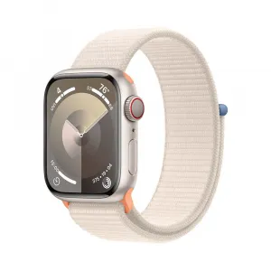 Apple Watch Series 9 GPS + Cellular 41mm Starlight Aluminium Case with Starlight Sport... MRHQ3QC/A