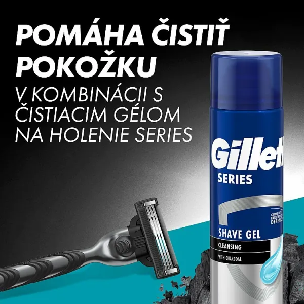 Gillette Mach3 Charcoal Holiaci strojček pre Mužov, 1 Holiaci Strojček, 2 Náhradné Holiace Hlavice