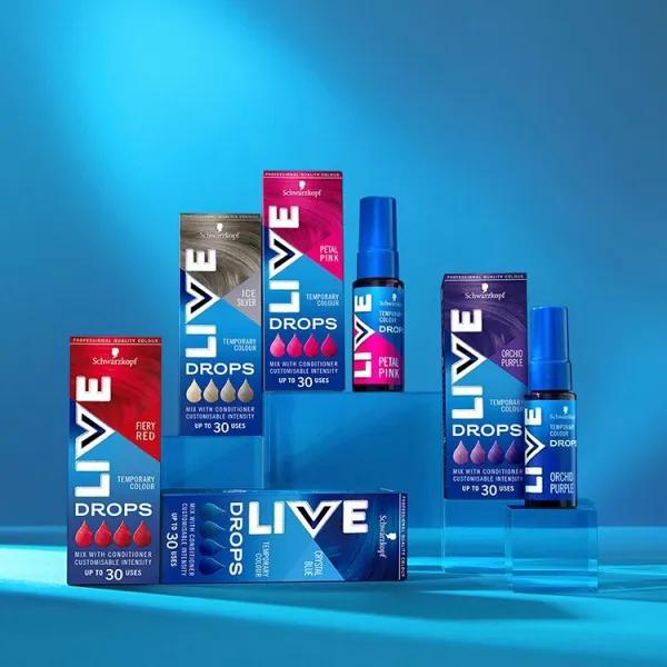 Schwarzkopf Live Drops dočasná farba ohnivá červená 30 ml