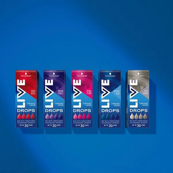Schwarzkopf Live Drops dočasná farba ohnivá červená 30 ml
