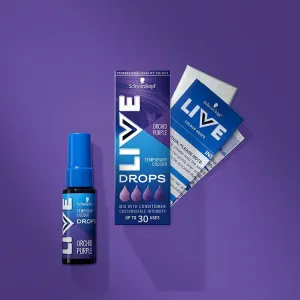 Schwarzkopf Live Drops dočasná farba fialová orchidea 30 ml