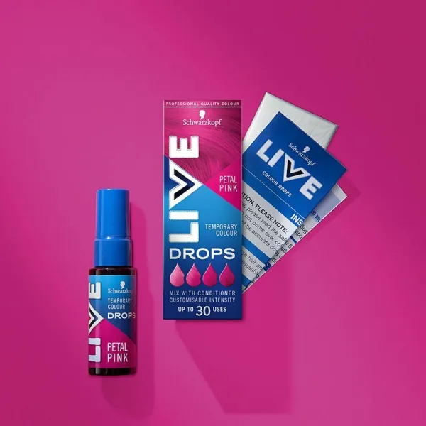 Schwarzkopf Live Drops dočasná farba ružový kvet 30 ml