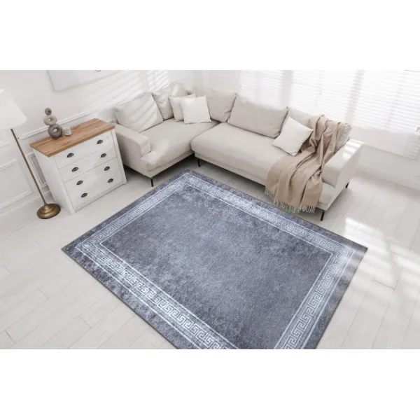 Koberec MIRO 51317.807 rám / grécky, sivý
