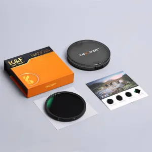 K&F Concept K&F 72MM Nano-X Variabilný/Fader ND filter, ND2~ND32, W/O Black Cross s 3... 28606