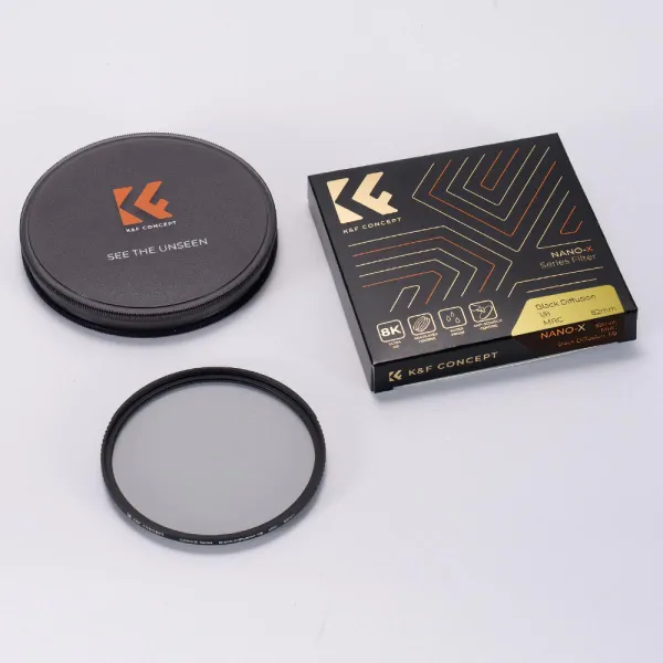 K&F Concept K&F 62MM Nano-X čierny hmlový filter 1/8, HD, vodeodolný, odolný proti... 30854