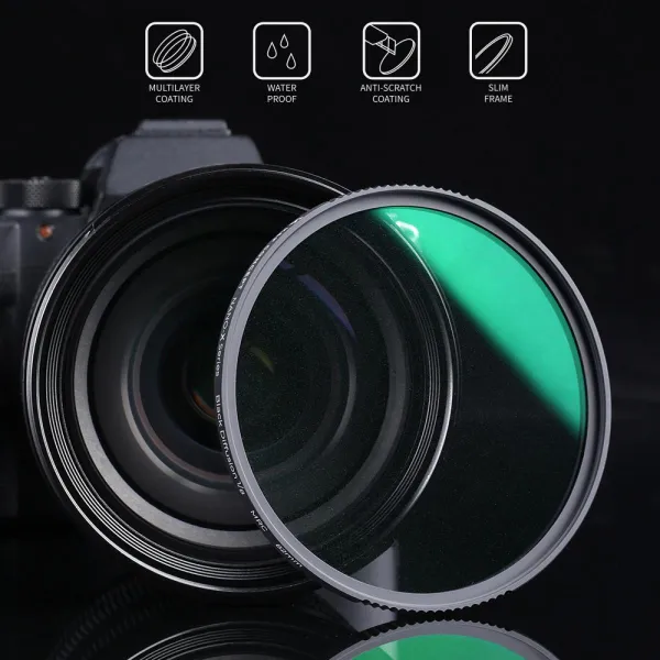 K&F Concept K&F 62MM Nano-X čierny hmlový filter 1/8, HD, vodeodolný, odolný proti... 30854