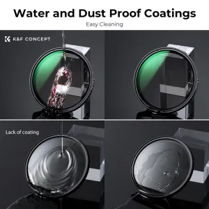 K&F Concept K&F 82MM XV40 Nano-X Variabilný/Fader ND Filter, ND8~ND128, W/O Black Cross 30861