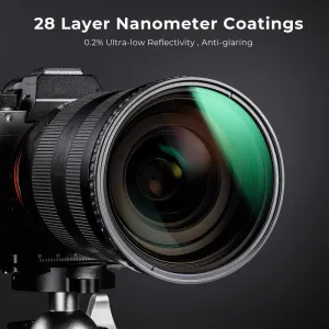 K&F Concept K&F 82MM XV40 Nano-X Variabilný/Fader ND Filter, ND8~ND128, W/O Black Cross 30861