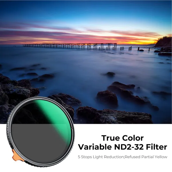 K&F Concept 72 mm variabilný ND filter True Color ND2-ND32 21499