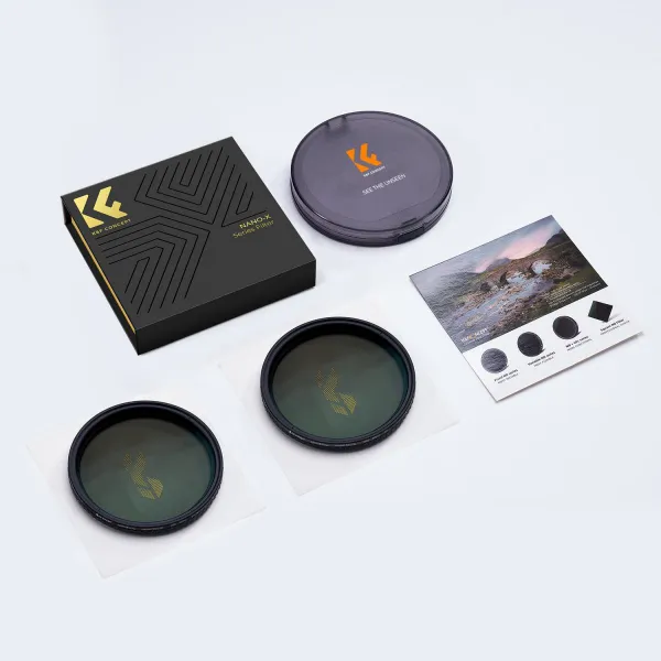 K&F Concept Sada 77 mm variabilného ND filtra 2ks ND2-32 & ND32-512 21509