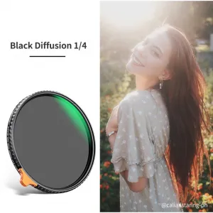 K&F Concept 82mm, multifunkčná nastaviteľná čierna hmla1/4&ND2~32, HD 18606