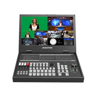 AVMATRIX PVS0615U Prenosný 6-kanálový prepínač s USB streamovaním a 15,6" displejom 21916