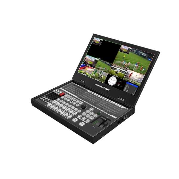 AVMATRIX PVS0615U Prenosný 6-kanálový prepínač s USB streamovaním a 15,6" displejom 21916