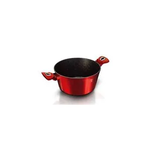Hrniec Berlingerhaus s mramorovým povrchom a pokrievkou 20 cm Burgundy Metallic Line BH-1256