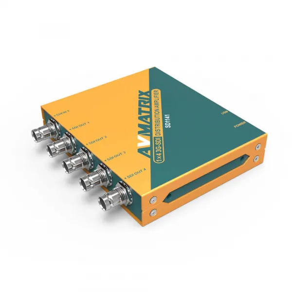 AVMATRIX SD1141 1×4 SDI Reclocking Distribučný zosilňovač 21458
