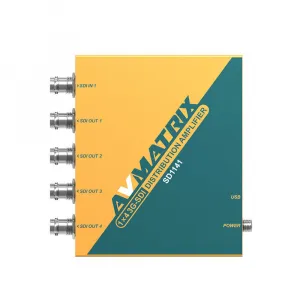 AVMATRIX SD1141 1×4 SDI Reclocking Distribučný zosilňovač 21458
