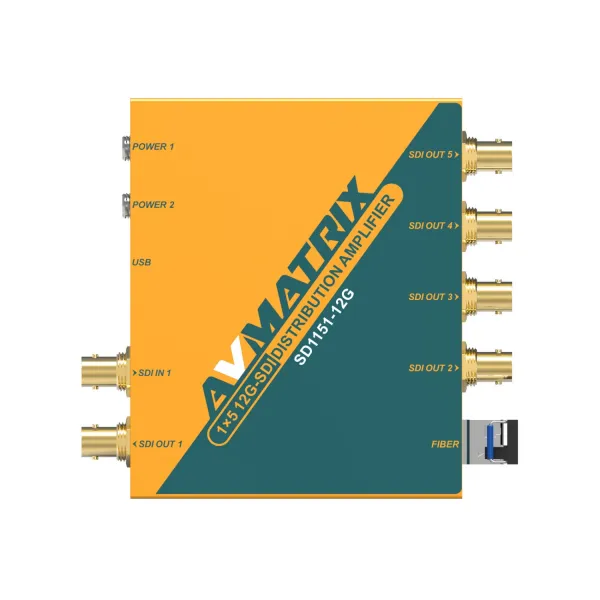 AVMATRIX SD1151-12G 1×5 12G-SDI pretaktovací distribučný zosilňovač 21461