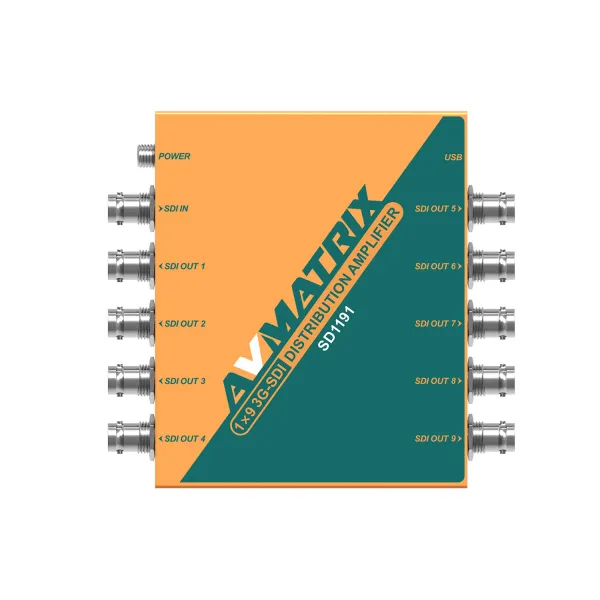 AVMATRIX SD1191 1×9 SDI Reclocking Distribučný zosilňovač 21465