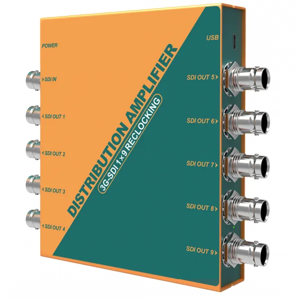 AVMATRIX SD1191 1×9 SDI Reclocking Distribučný zosilňovač 21465