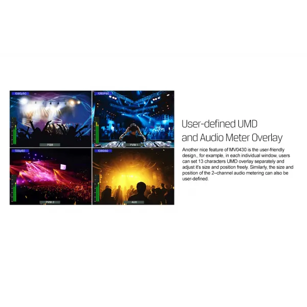 AVMATRIX MV0430 4-kanálový SDI multiviewer 21449