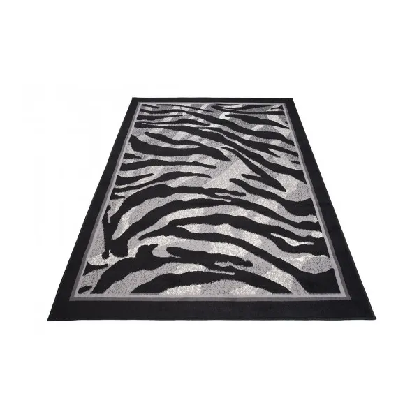 DECOREUM Koberec J313B  čierna Rozmery: 140x200