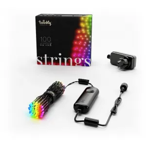 Twinkly - Strings Multicolor RGB 100 Led / 8cm space / BT / WiFi / IP44 TWITWS100STP-BEU