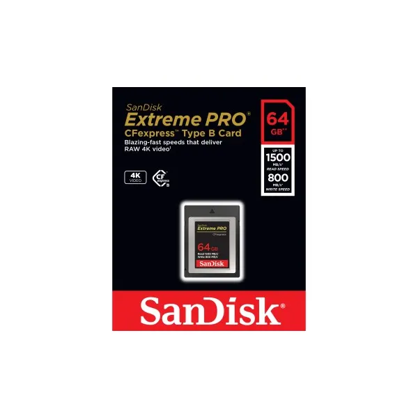SanDisk CF Extreme PRO expres 64 GB, Type B 85235110