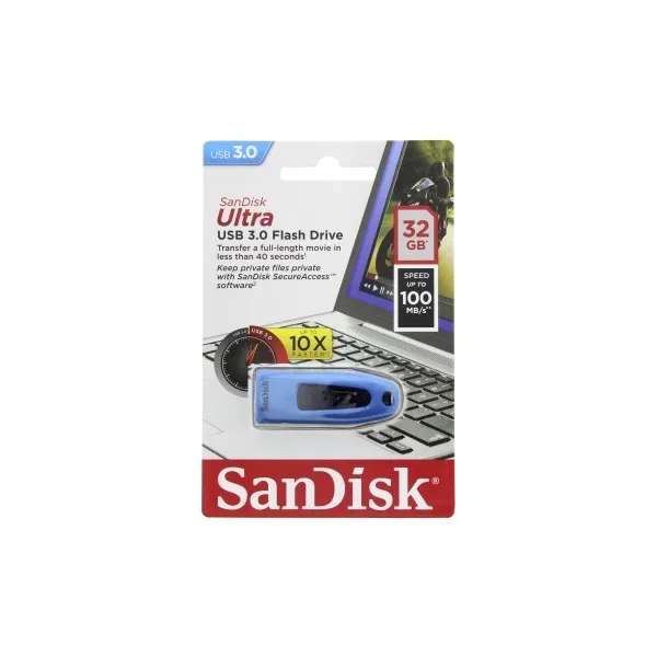SanDisk Ultra USB 3.0 32 GB, modrá 85235110