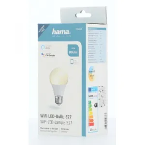 Hama SMART WiFi LED žiarovka, E27, 10 W, biela, stmievateľná 85395200