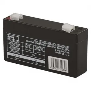 EMOS AKUMULÁTOR SLA 6V/1,3Ah FA -4,7mm