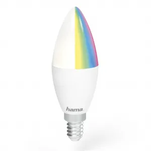 Hama SMART WiFi LED žiarovka, E14, 5,5 W, RGBW, stmievateľná 85395200