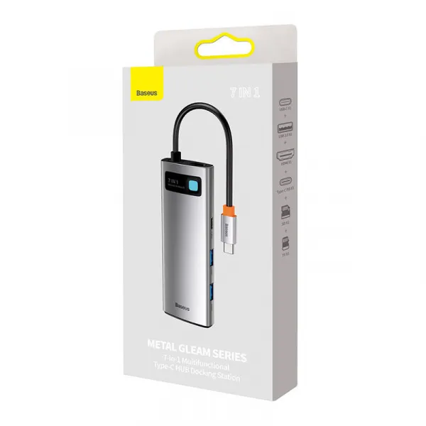 Adaptér 7w1 Baseus Hub USB-C na 2x USB 3.0 + HDMI + USB-C PD 030395