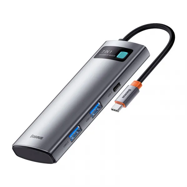 Adaptér 7w1 Baseus Hub USB-C na 2x USB 3.0 + HDMI + USB-C PD 030395