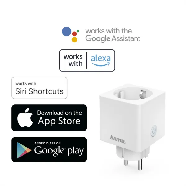 Hama SMART WiFi Mini zásuvka, meranie spotreby 85365080