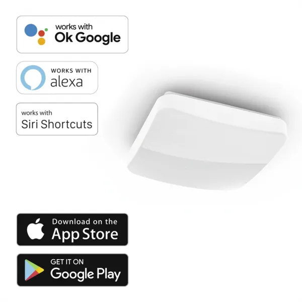 Hama SMART WiFi stropné svetlo, trblietavý efekt, štvorcové, 27 cm 94051140