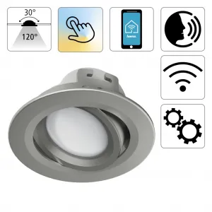 Hama SMART WiFi svetlo s možnosťou zabudovania, šedo-strieborná 94054231
