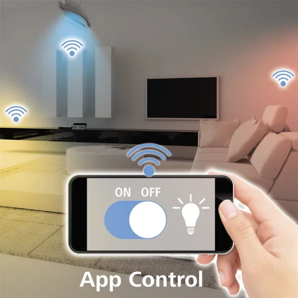 Hama SMART WiFi LED žiarovka, GU10, 4,5 W, biela, stmievateľná 85395200