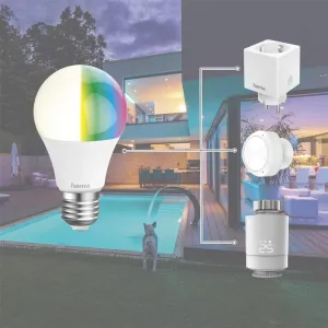 Hama SMART WiFi LED žiarovka, E27, 10 W, RGBW, stmievateľná 85395200