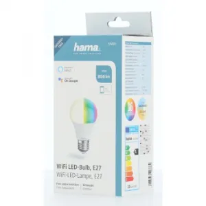 Hama SMART WiFi LED žiarovka, E27, 10 W, RGBW, stmievateľná 85395200